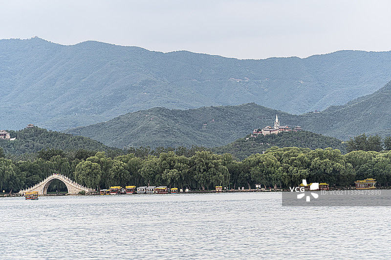 颐和园的远山图片素材