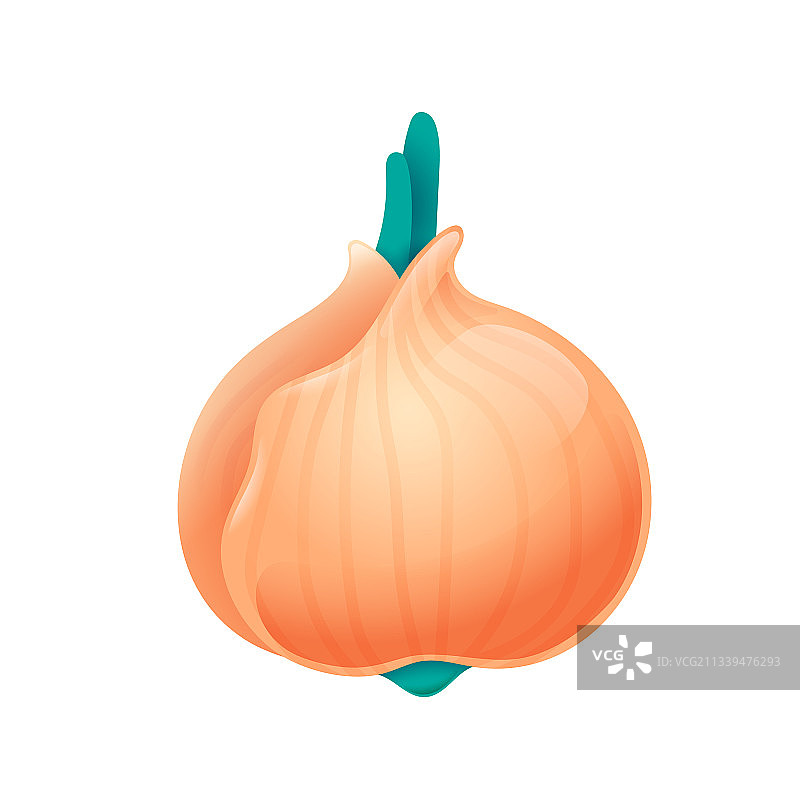 卡通新鲜洋葱韭菜图片素材
