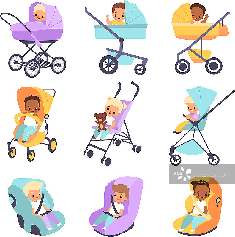 可爱的多民族儿童滑雪者图片素材