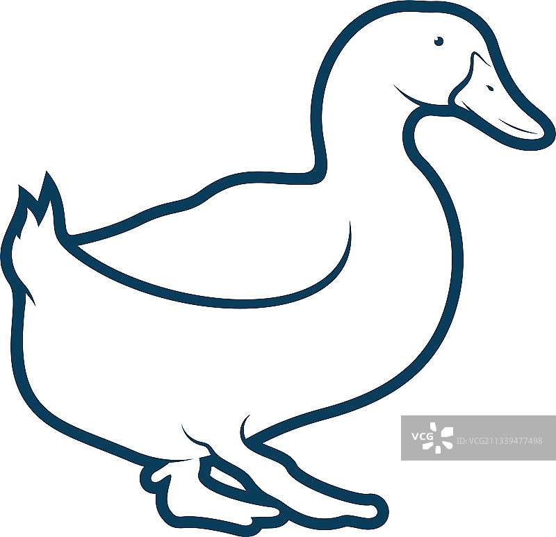 创意鸭子logo设计概念图片素材