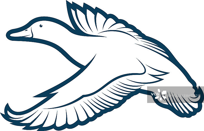 创意鸭子logo设计概念图片素材