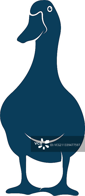 创意鸭子logo设计概念图片素材