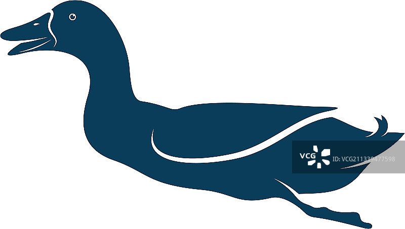 创意鸭子logo设计概念图片素材