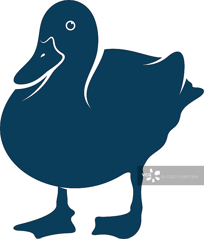 创意鸭子logo设计概念图片素材