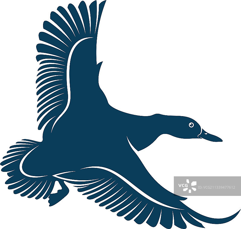 创意鸭子logo设计概念图片素材