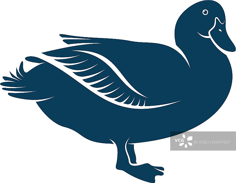 创意鸭子logo设计概念图片素材