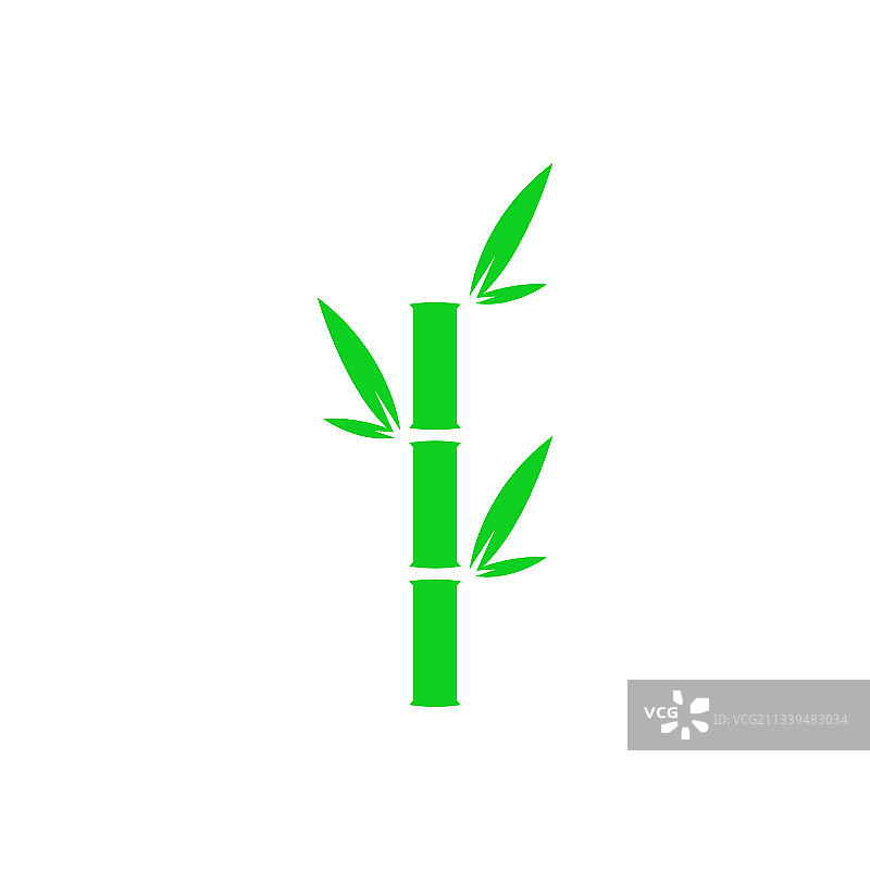 竹子扁平图标图片素材