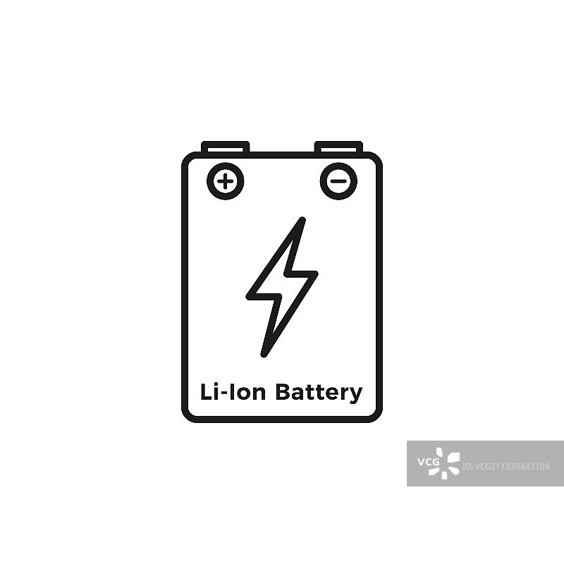锂离子电池图标图片素材