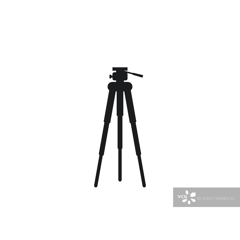 扁平风格三脚架图标图片素材