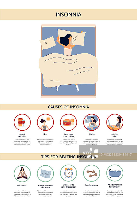战胜失眠方法banner图片素材