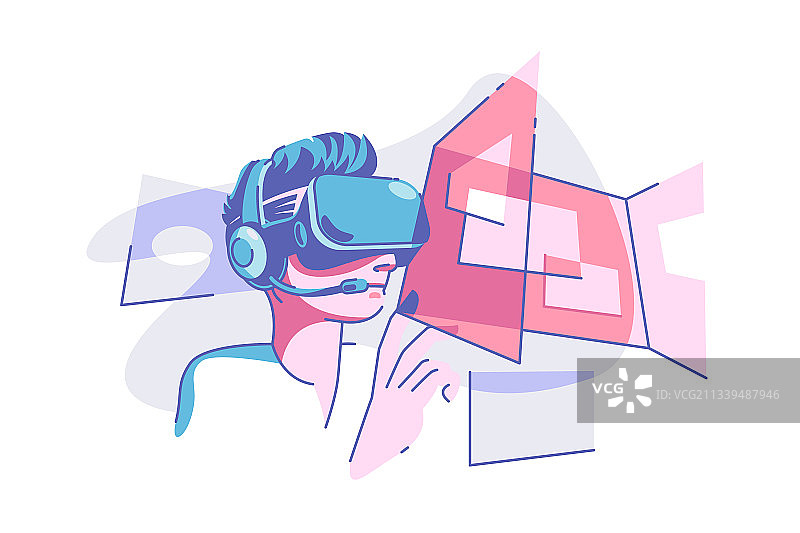 虚拟现实眼镜图片素材