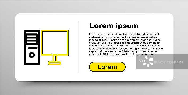 电脑显示器线条图片素材