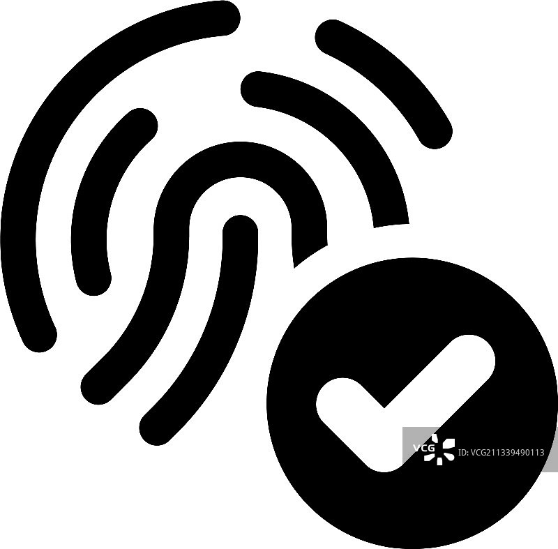 指纹签名图标图片素材