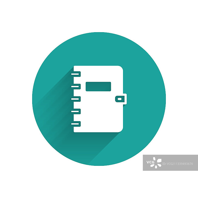 带长阴影的白色笔记本图标图片素材