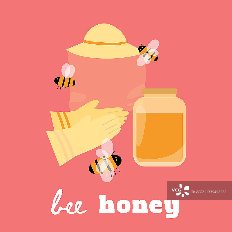 蜂蜜产品广告扁平风格banner图片素材