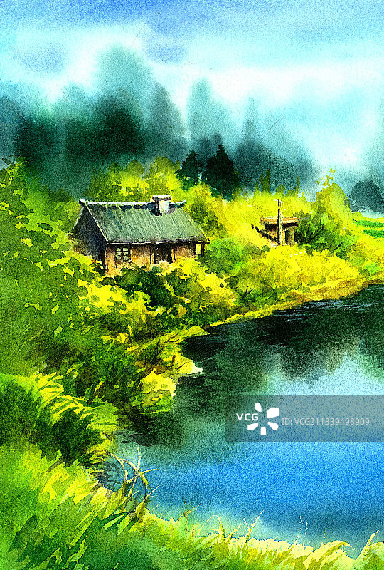 乡村唯美风景图图片素材