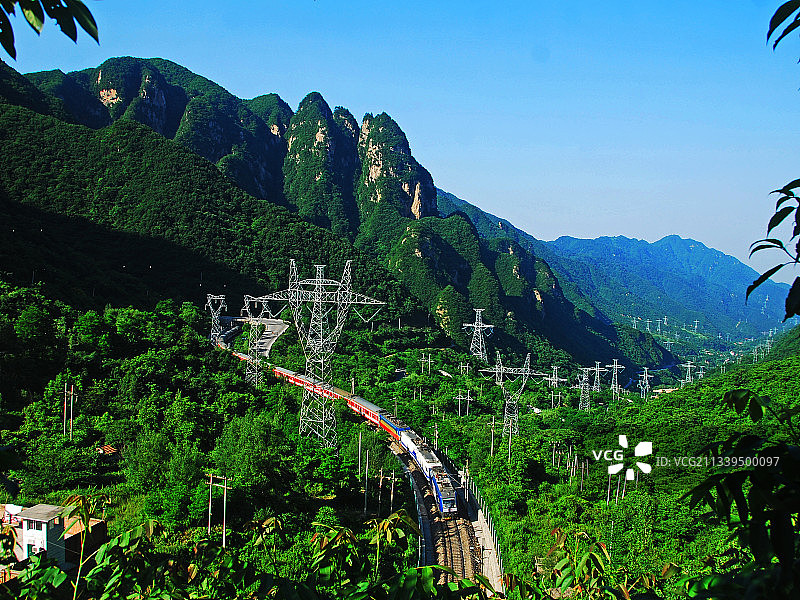宝成铁路秦岭段图片素材