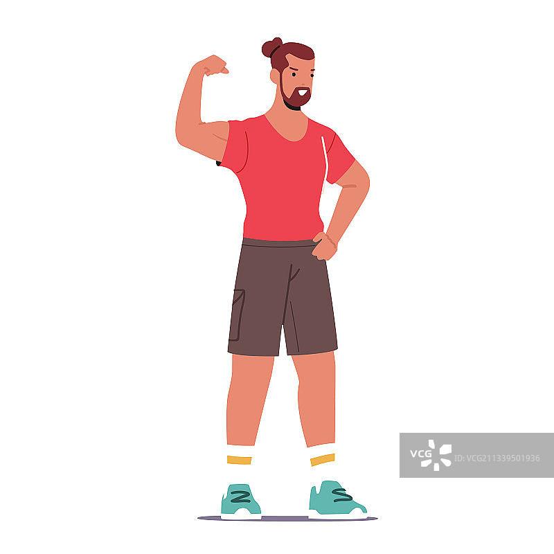 健美运动员男性角色姿势展示图片素材