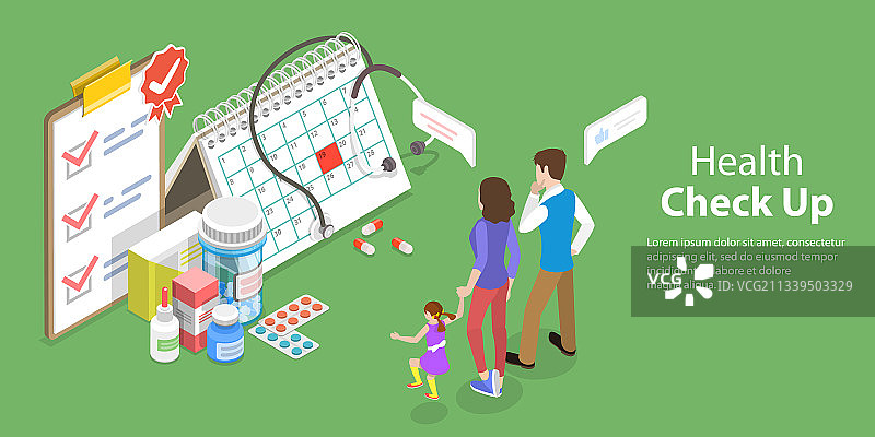 三维等距平面概念图片素材