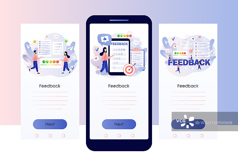 客户调查反馈概念图片素材
