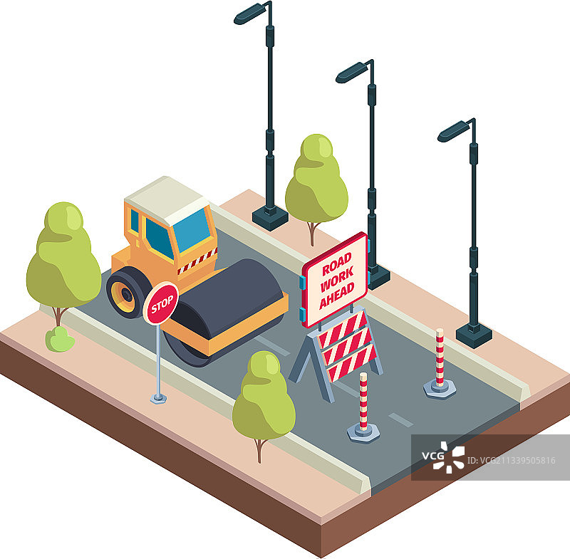 沥青道路维修机械图片素材