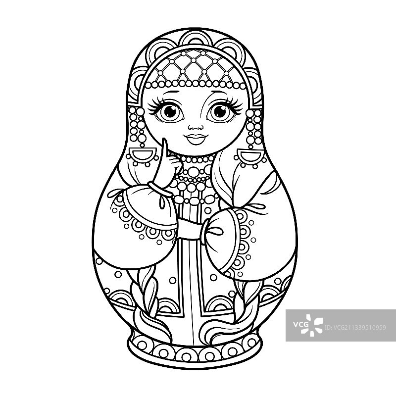俄罗斯传统套娃图片素材