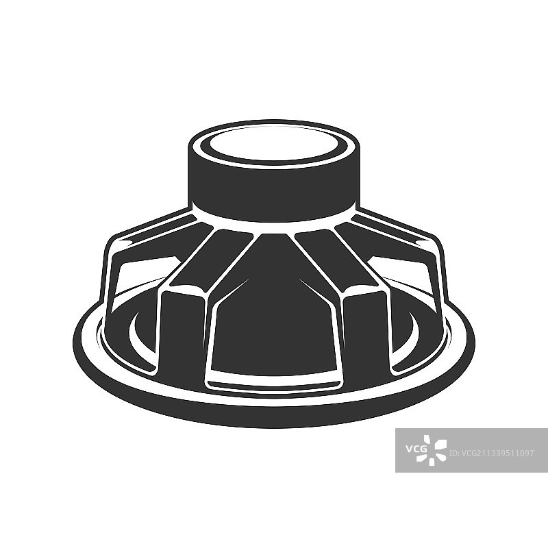 汽车用音频扬声器图标低音炮图片素材