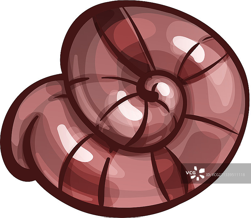 白色背景上的条纹蜗牛卡通艺术图片素材