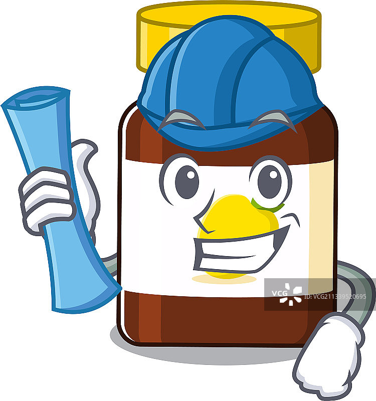 维C瓶卡通形象设计师图片素材