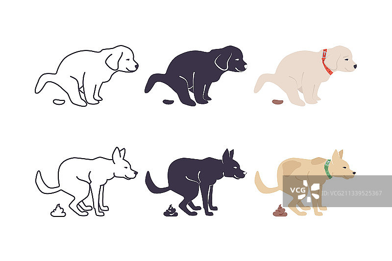 宠物狗排便图标图案图片素材