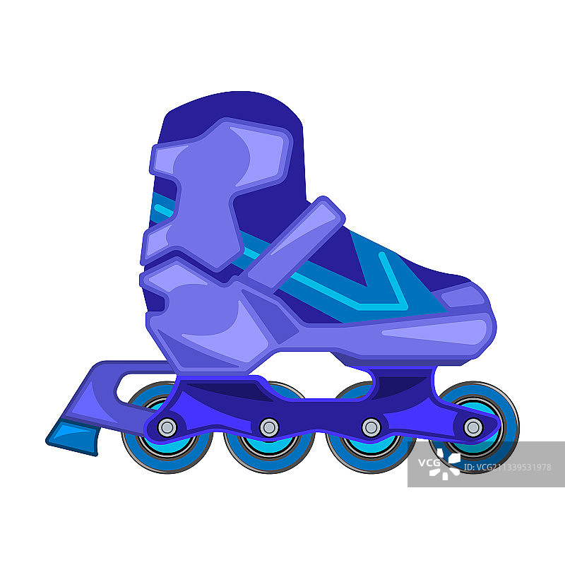 卡通滚轴滑冰图标图片素材