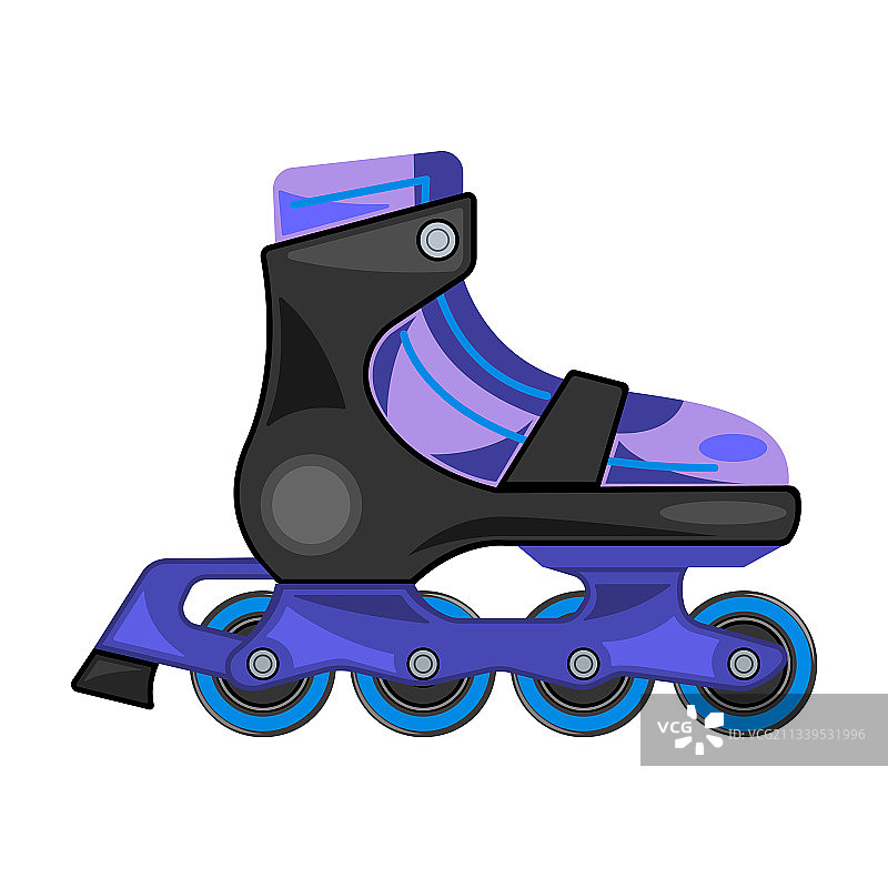 卡通滚轴滑冰图标图片素材