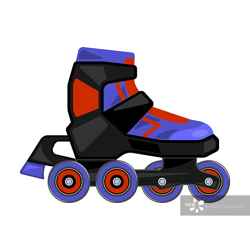 卡通滚轴滑冰图标图片素材
