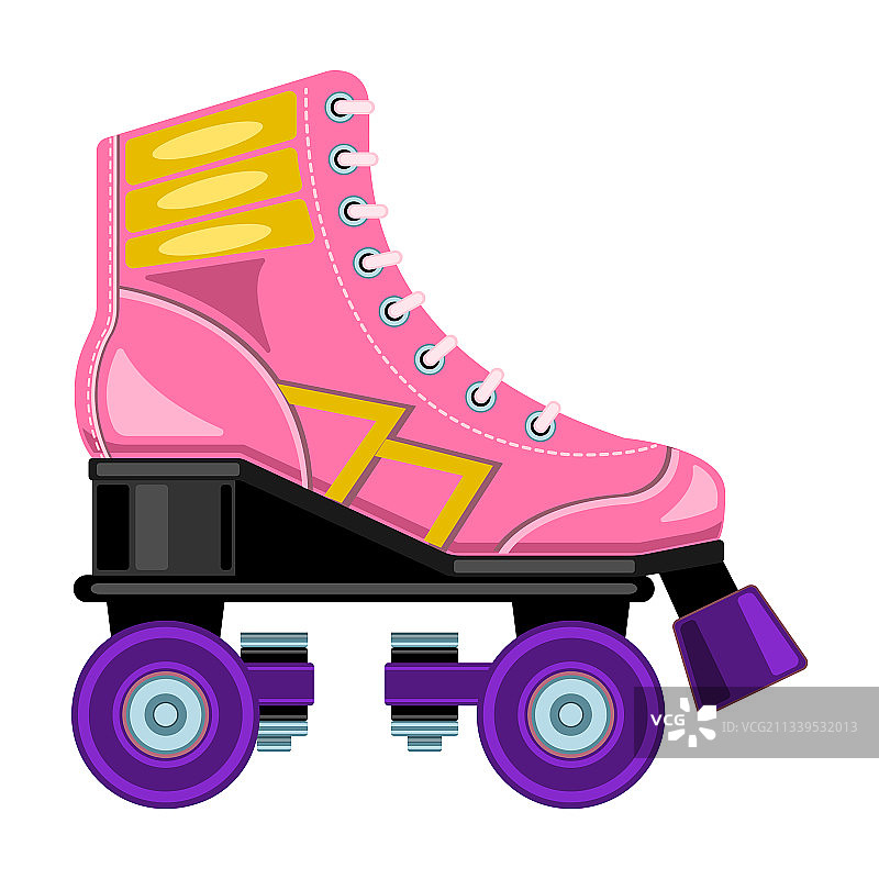 卡通滚轴滑冰图标图片素材