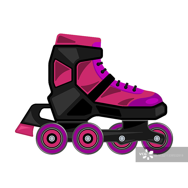 卡通滚轴滑冰图标图片素材