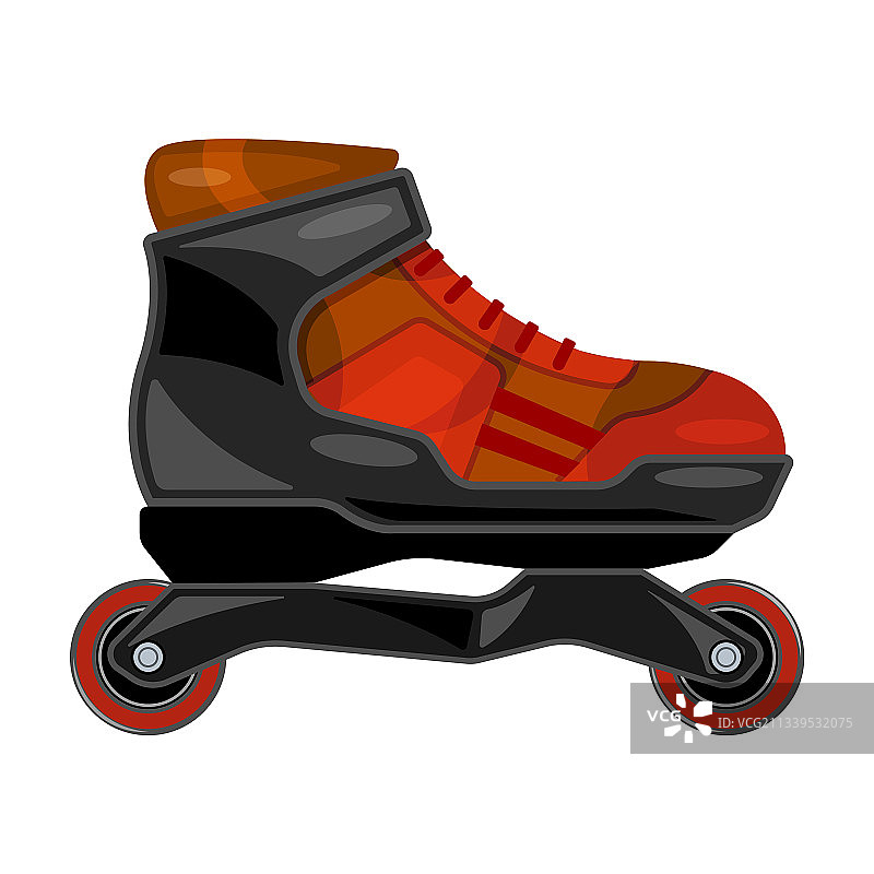 卡通滚轴滑冰图标图片素材