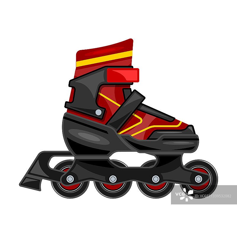卡通滚轴滑冰图标图片素材