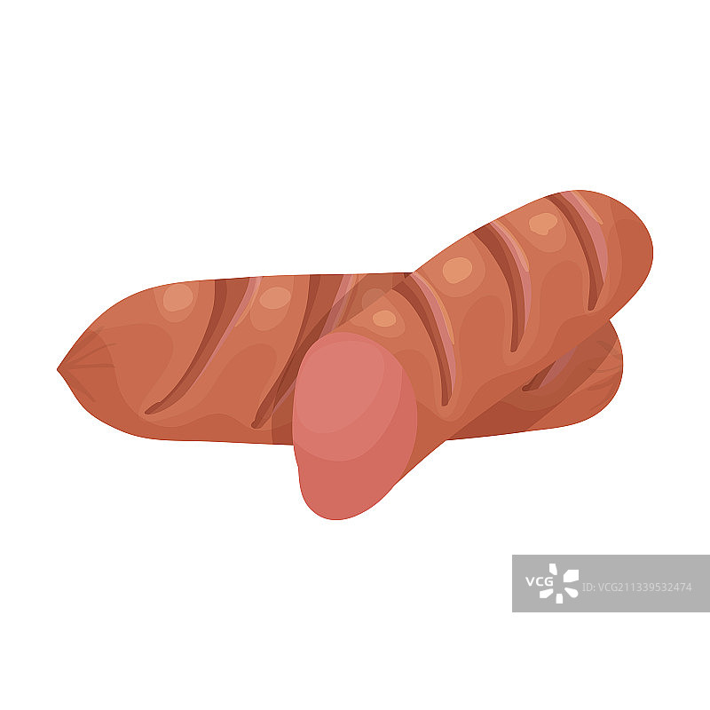 香肠卡通图标图片素材