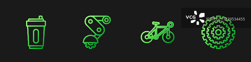 装水的自行车运动水壶合集图片素材