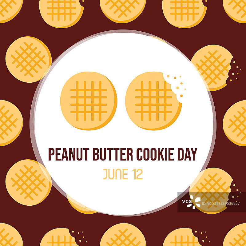 全国花生酱曲奇日贺卡图片素材