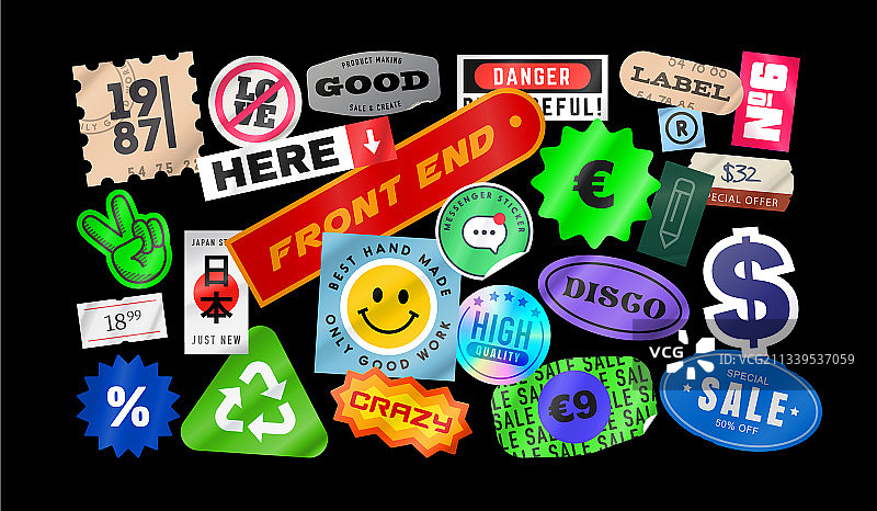 价格标签贴纸，剥落的纸张图片素材