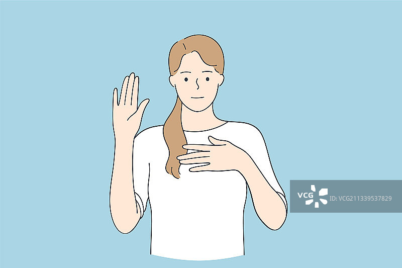 忠诚度承诺誓言概念图片素材