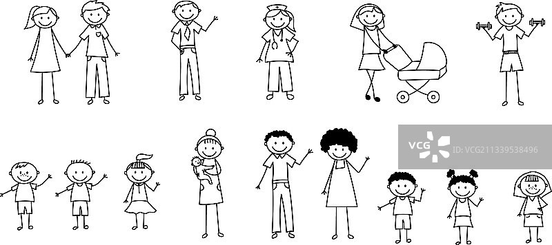 火柴人图片素材