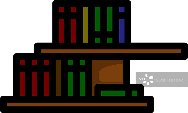 墙面书架图标图片素材