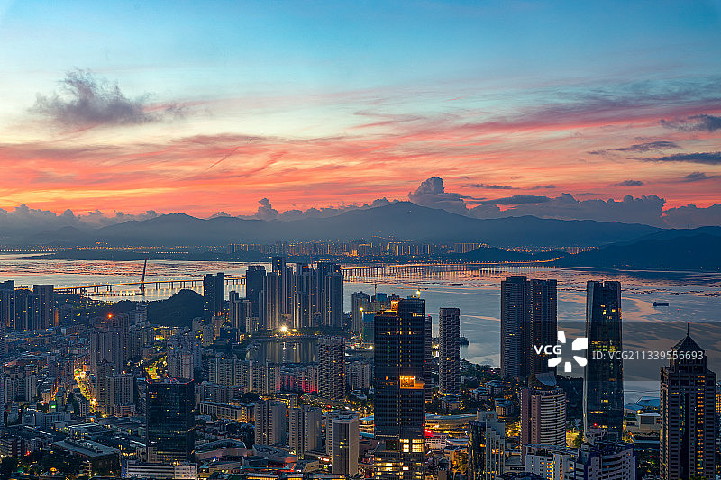 深圳海港城市风光图片素材