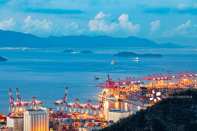 深圳海港城市风光图片素材