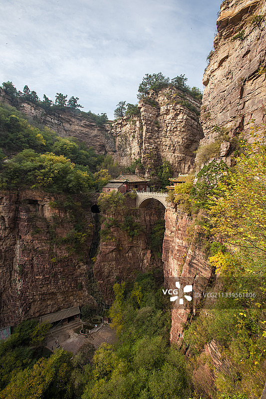 2010-10-12中国，河北省，石家庄市，苍岩山图片素材