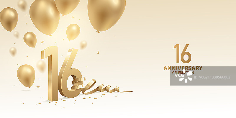 16周年庆典背景图片素材