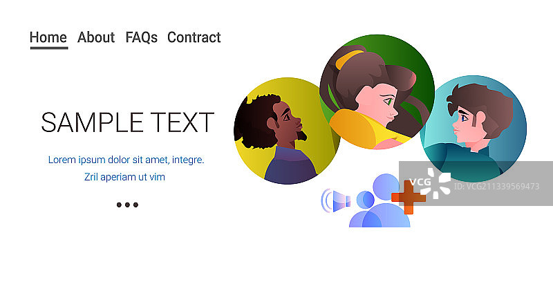 混血人种在视频通话中讨论图片素材