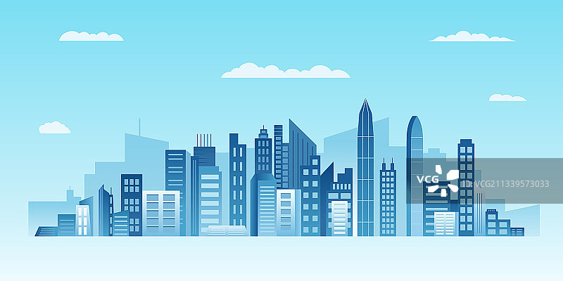 城市建筑风景城市全景图片图片素材